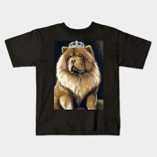 Chow Chow with Crown Kids T-Shirt